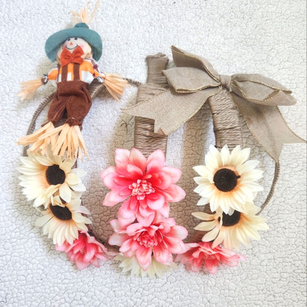 Fall pumpkin wreath